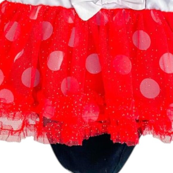 Girls Minnie Mouse Onesie Size 6-9 Months Black - Picture 8 of 8